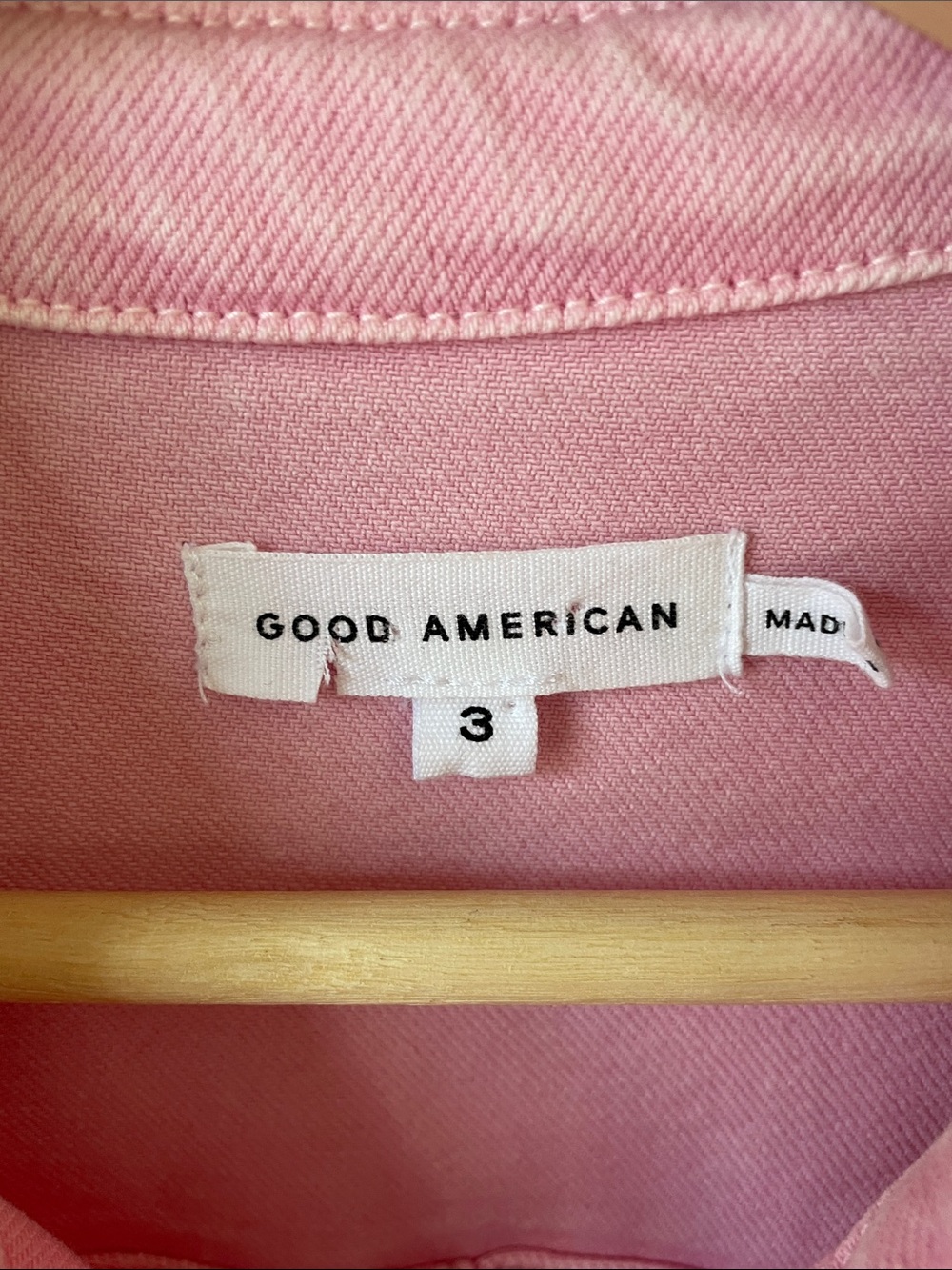 Good American Fit for success pink denim jumpsuit - Picture 6 of 11